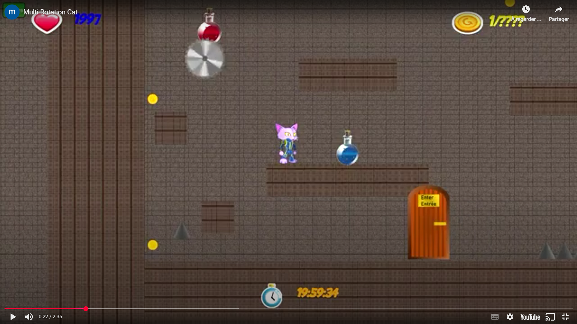 Cat Rotation Rythm Game Temporary title Multi Rotation Cat by Bioshok