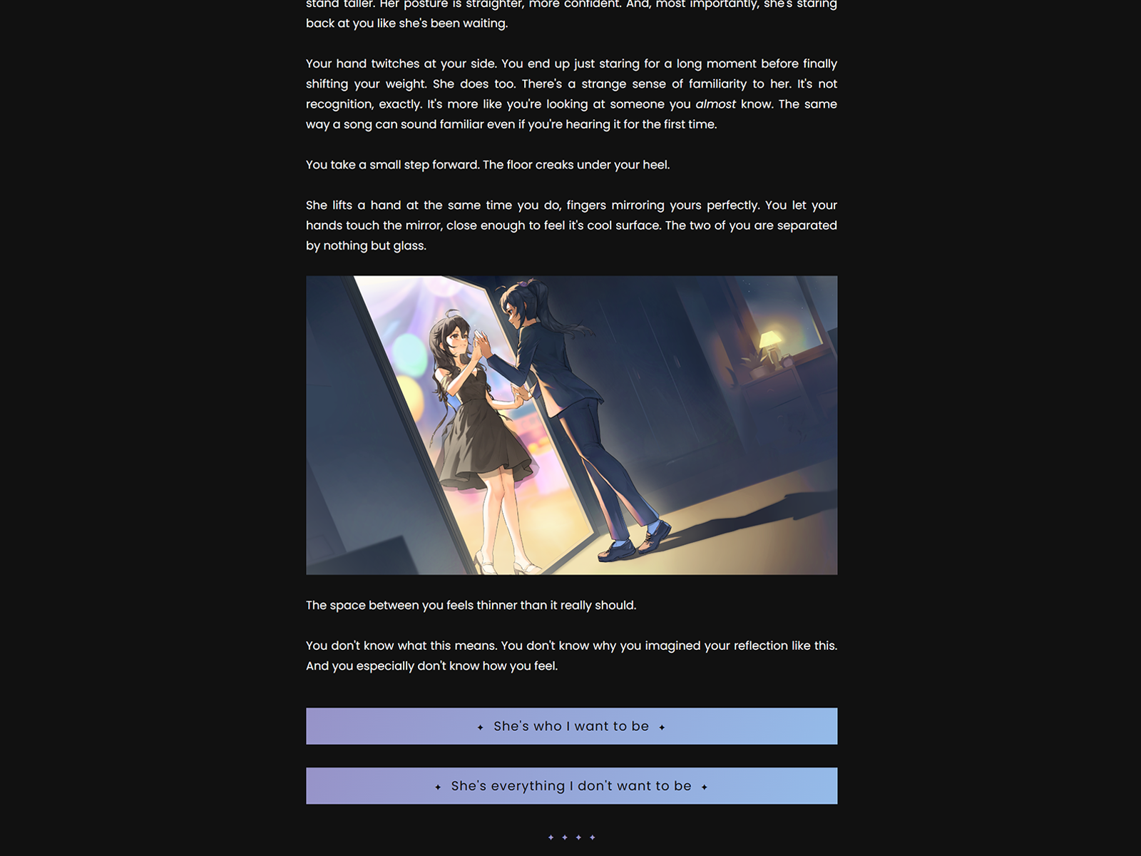 Screenshot 2 for A Mirror's Curse SFW