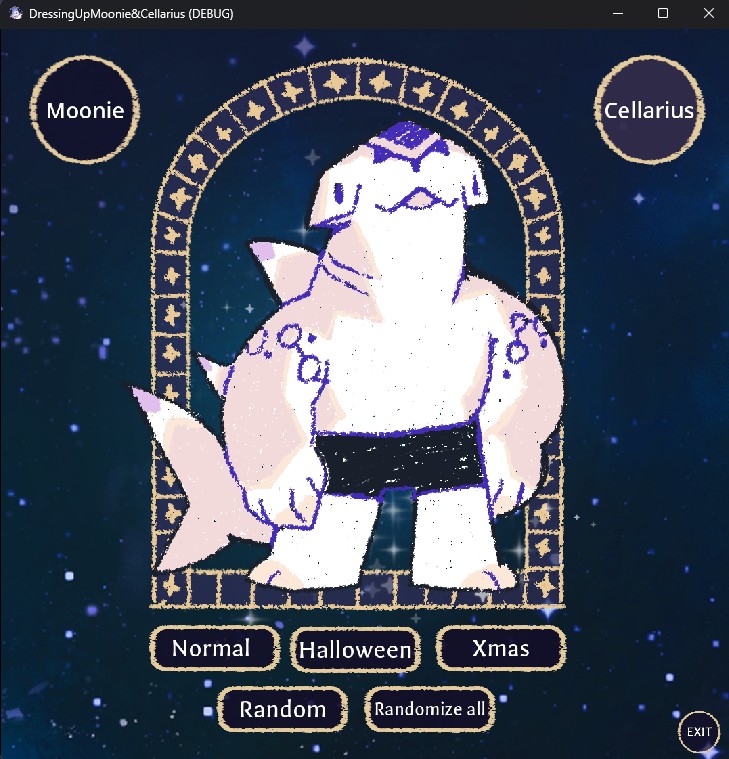 Screenshot 2 for Dressing Up Moonie&Cellarius