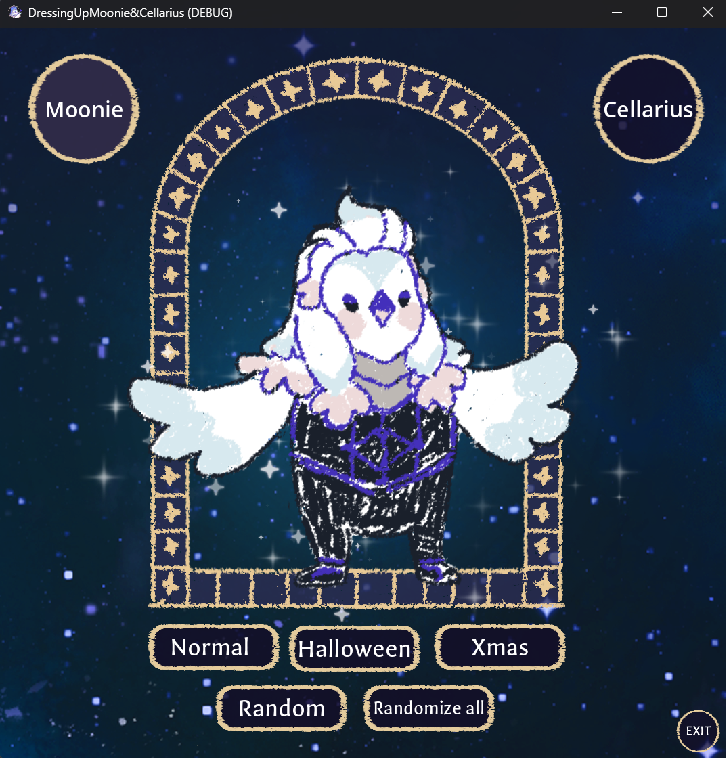 Screenshot 3 for Dressing Up Moonie&Cellarius