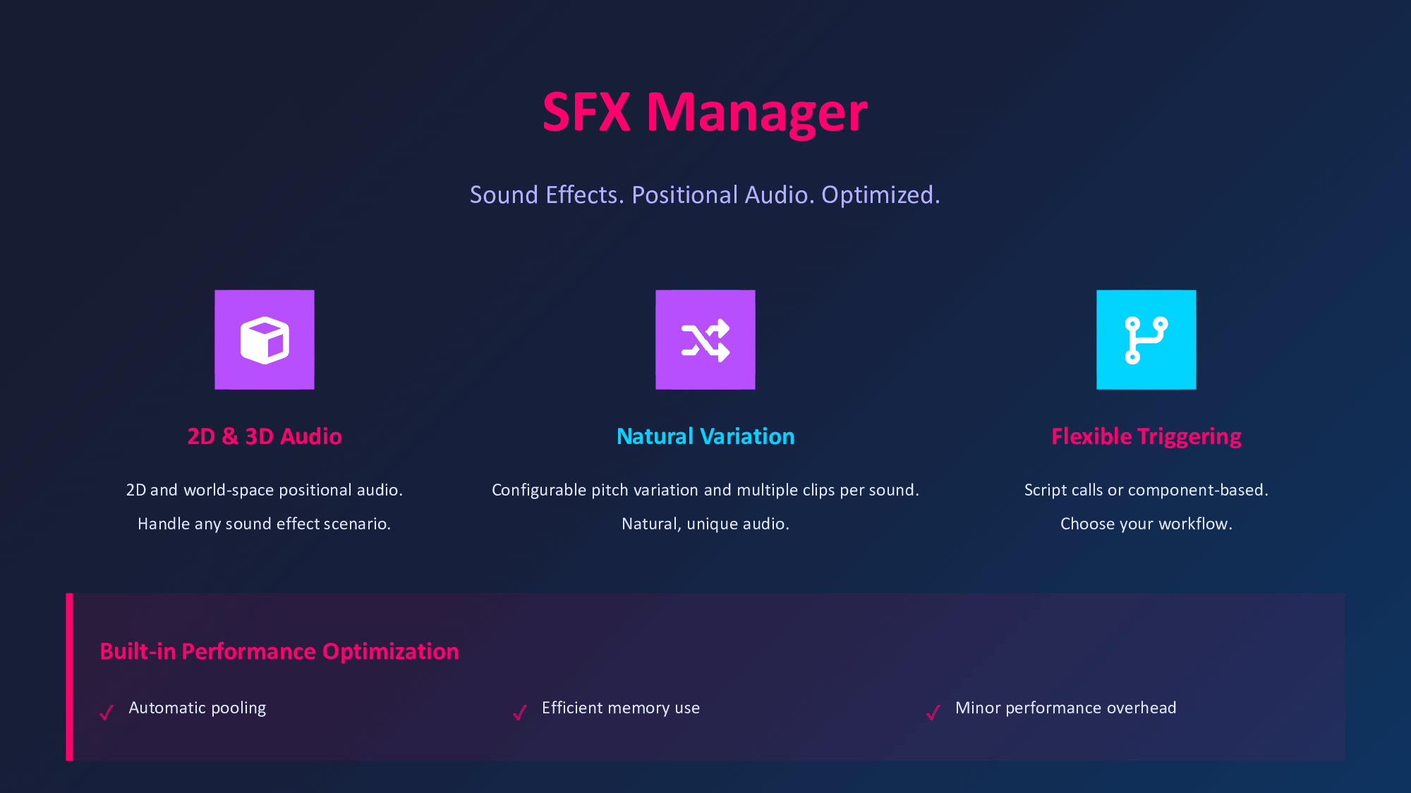 Audio Manager Pro – Complete SFX & Soundtrack Suite (Unity) by Colosso ...