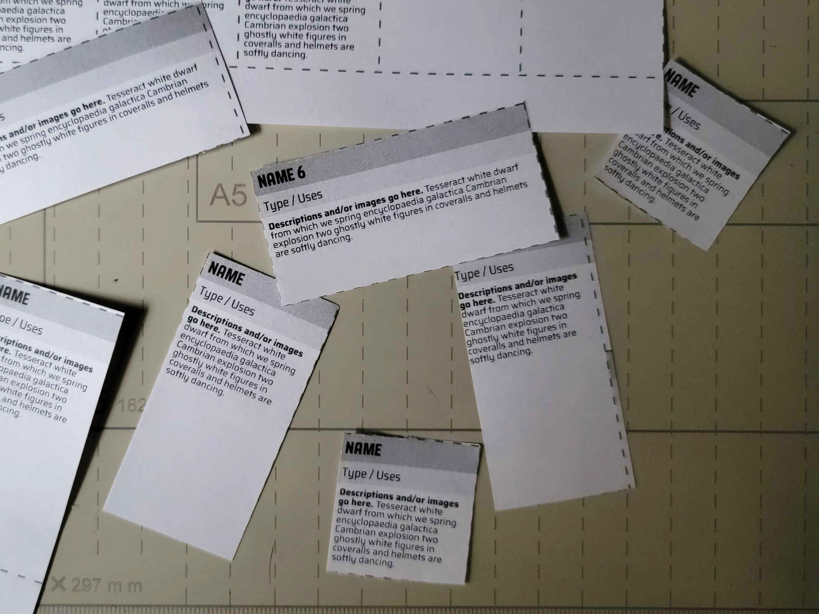 Screenshot 3 for Item Cards Template | Publisher 2 Print-At-Home