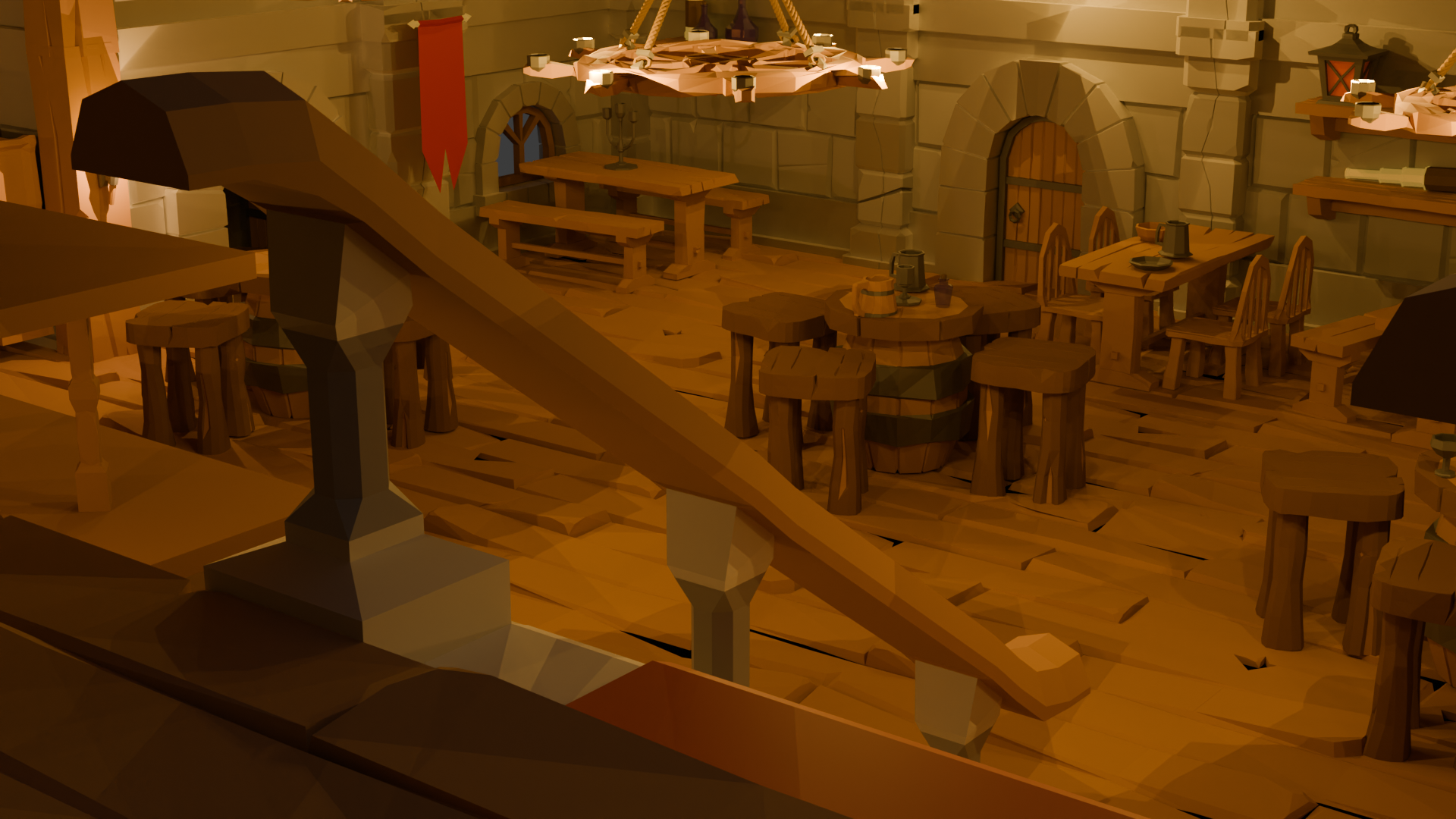 Low Poly Tavern Pack