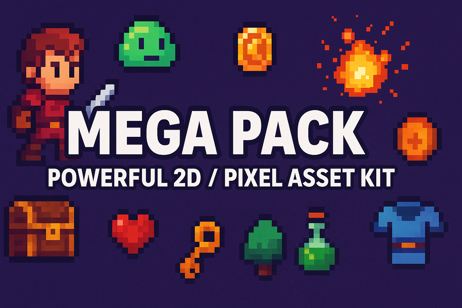 NEW - MEGA PACK - GAME ASSETS - 2D PACK by GAGGY MIGHT