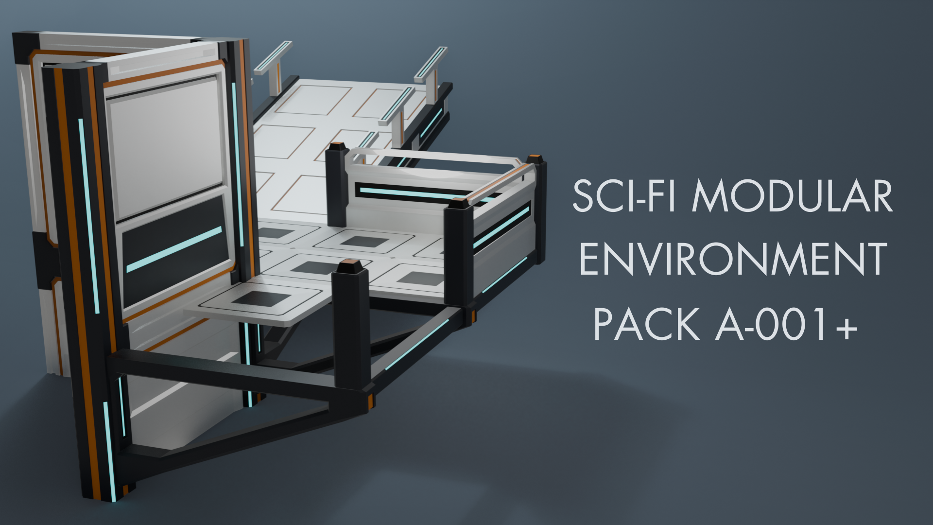 Low Poly Sci-Fi Modular Environment Pack A-001+ by OZEA Studio