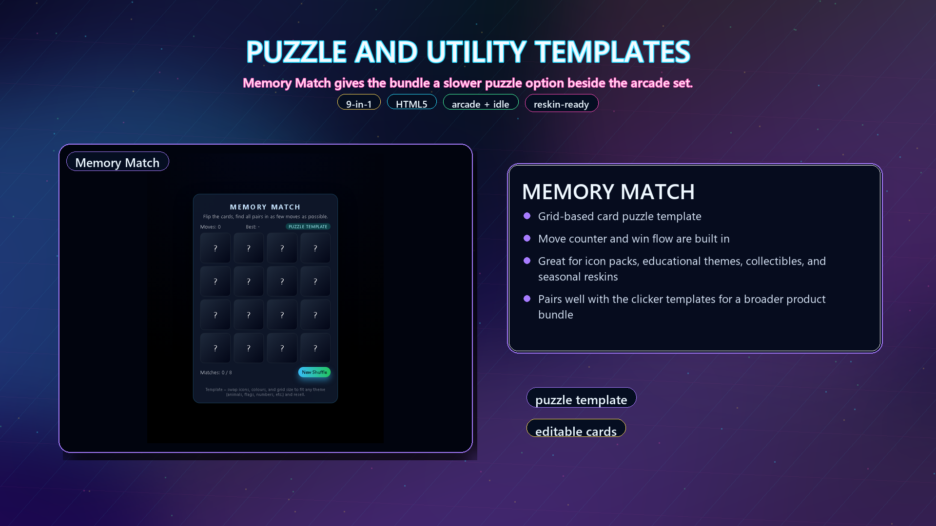 Game Layout Template Clicker HTML5 Game Starter Kit – 9 Templates (Idle, Clicker & Core Systems) by ...