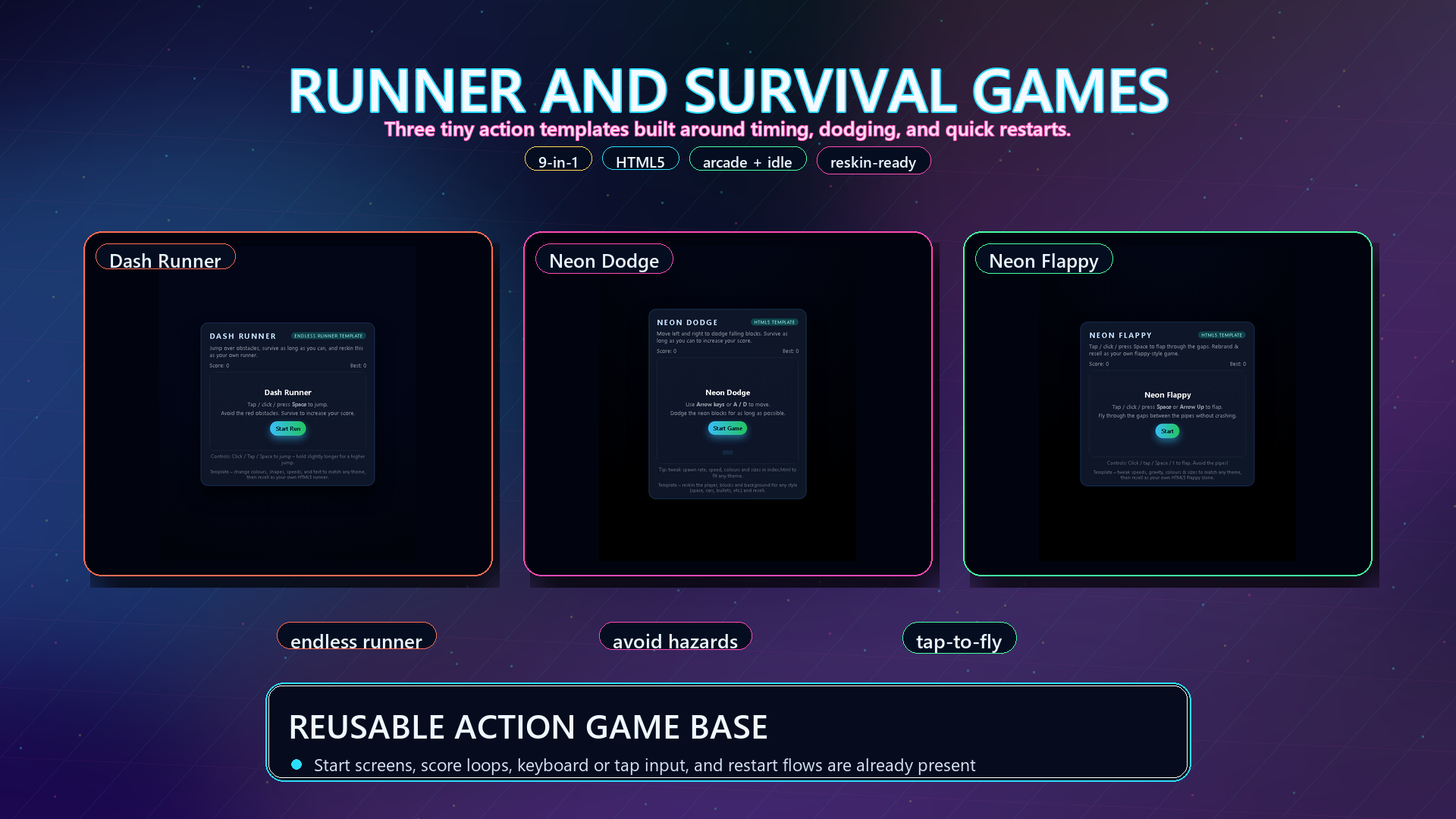 HTML5 Game Starter Kit – 9 Templates (Idle, Clicker & Core Systems) by ...