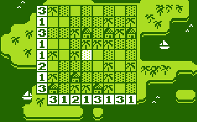 Filling columns with only one castle