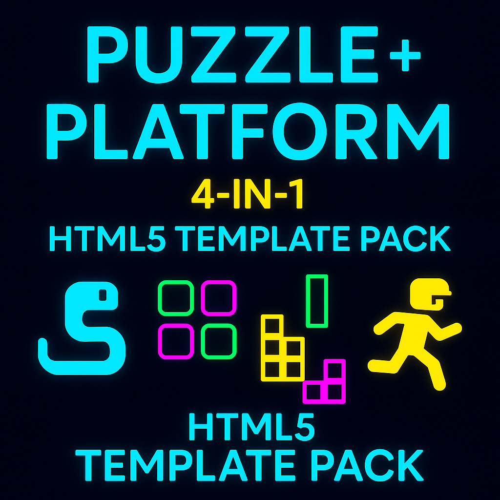 Puzzle Html4 HTML5 Puzzle + Platform Pack (4-in-1) – Templates by Template Foundry