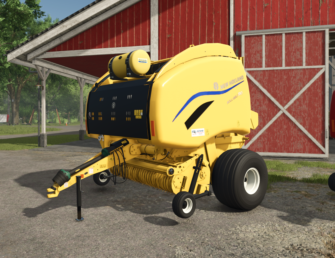 Screenshot 3 for FS25 New Holland/Case IH Roll-Belt Round Baler