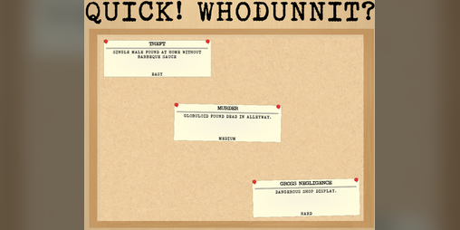 Cover image for Quick! Whodunnit?