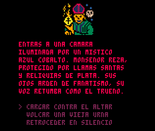 Screenshot 6 for Blood of Dracula (Pico-8 Choice Adventure)