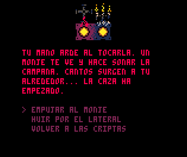 Screenshot 5 for Blood of Dracula (Pico-8 Choice Adventure)