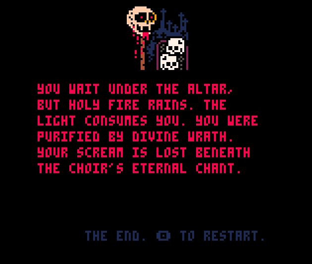 Screenshot 11 for Blood of Dracula (Pico-8 Choice Adventure)