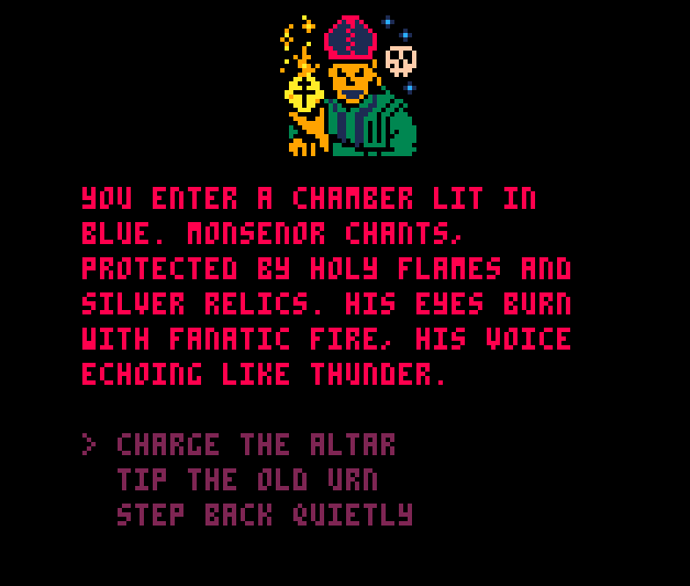 Screenshot 10 for Blood of Dracula (Pico-8 Choice Adventure)