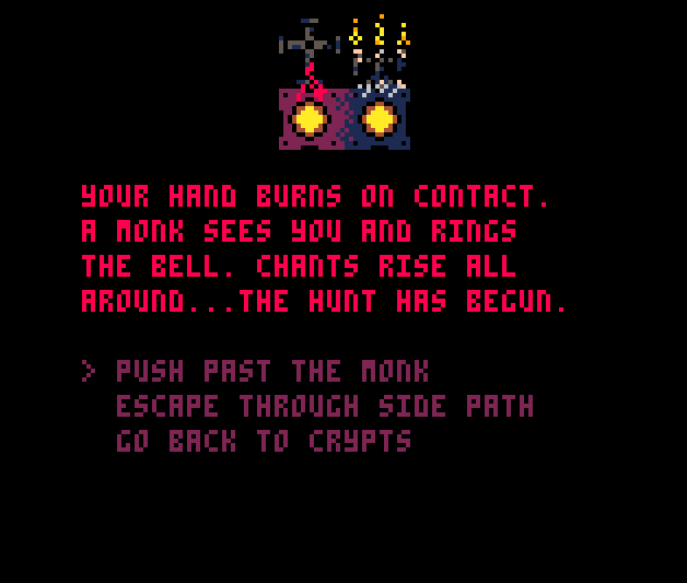 Screenshot 12 for Blood of Dracula (Pico-8 Choice Adventure)