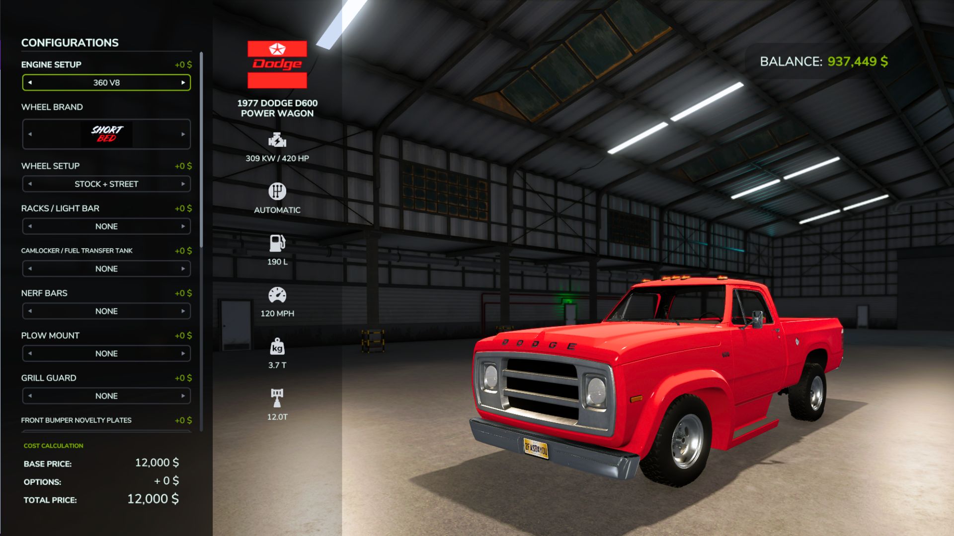 Screenshot 7 for 1977 Dodge W600 Power Wagon