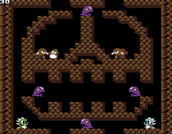 Bubble Bobble: Lost Cave C64 screenshot 1