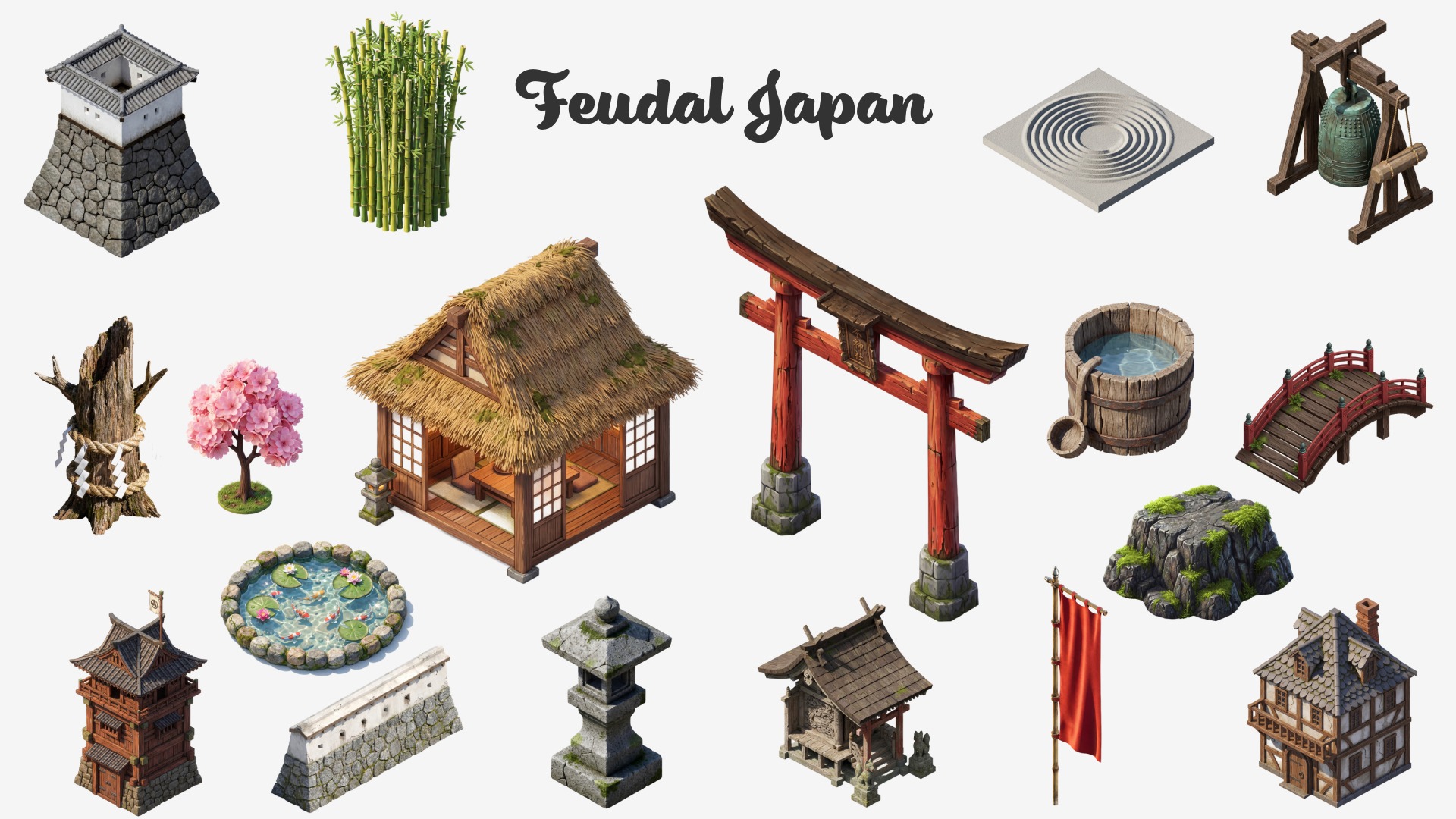FEUDAL JAPAN: The Ultimate Isometric Map Builder (VTT Assets) by ...
