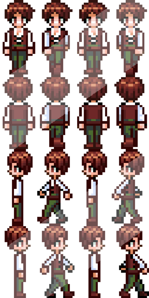 Sample Sprite Game Free RPG Sprites Sample by iceburgdragon