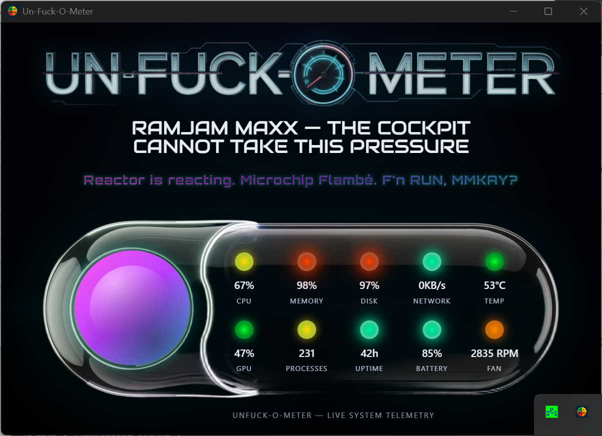 Screenshot 5 for Unfuck-O-Meter — Free Black Friday Edition