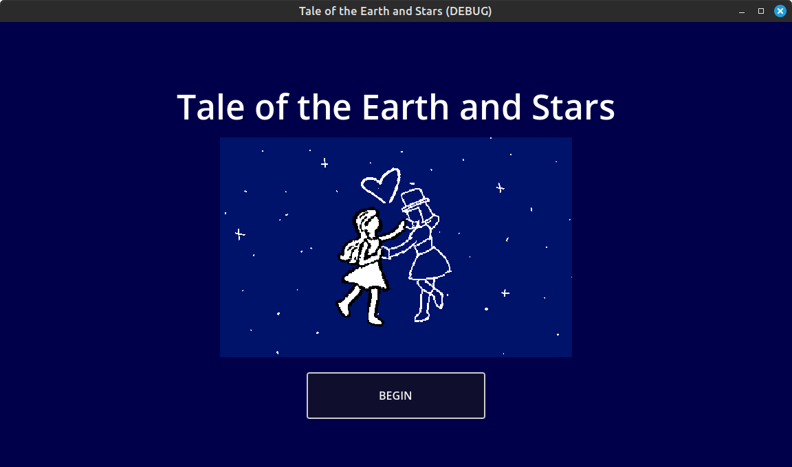 Screenshot 2 for Tale of the Earth and Stars (for Yuri Game Jam 2025)