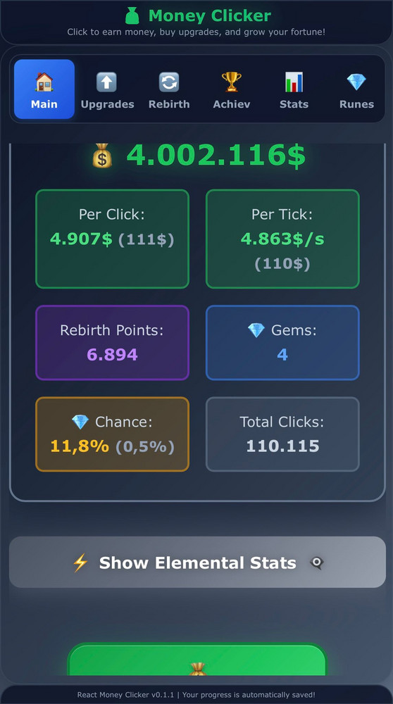 Paying Button Clicker Money Clicker by DomeLand