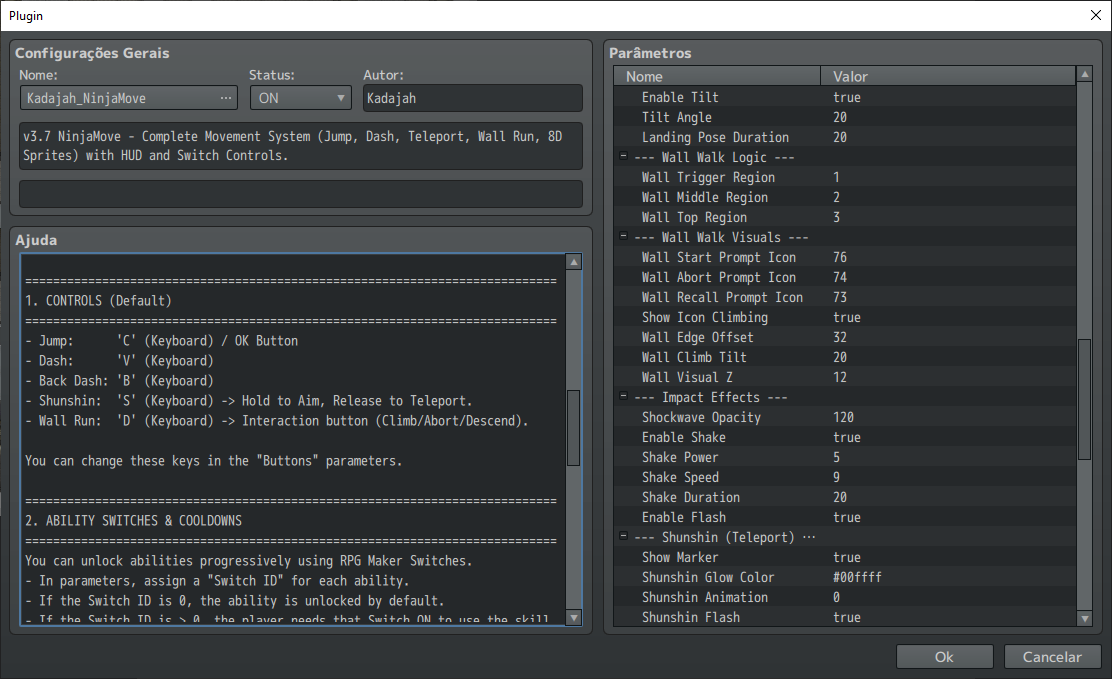 Kadajah's NinjaMove for RPG Maker MZ by Kadajah