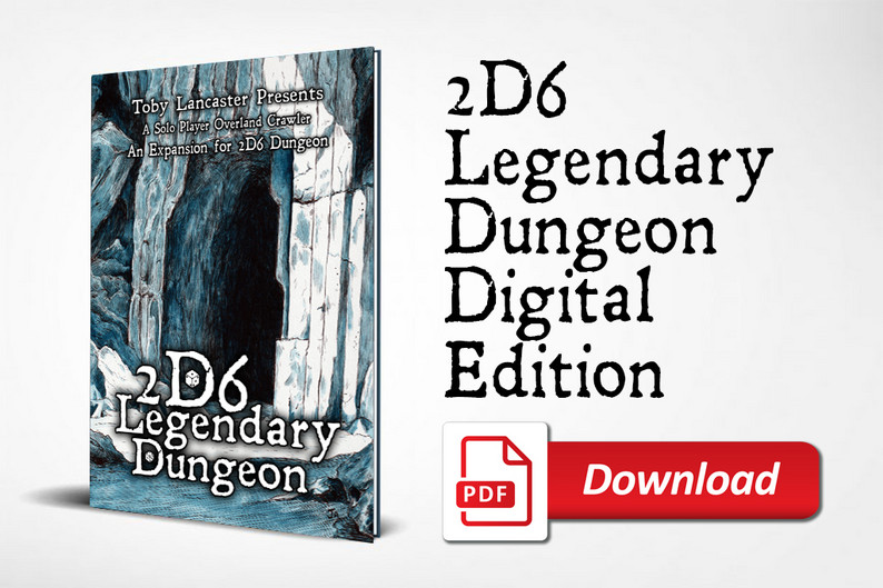 2d6 2D6 Legendary Dungeon - An Expansion for 2D6 Dungeon by DR Games