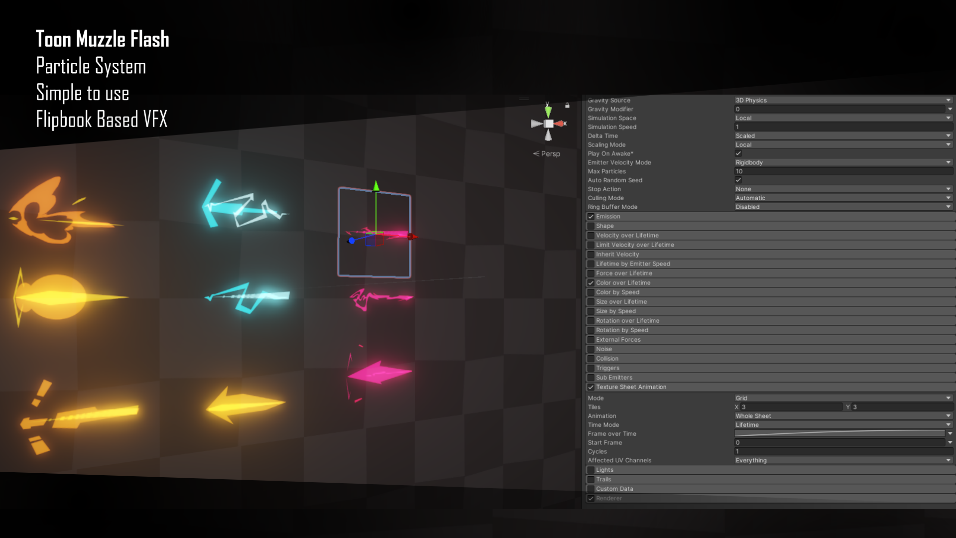 Screenshot 4 for VFX - Toon Muzzle Flash - Demo
