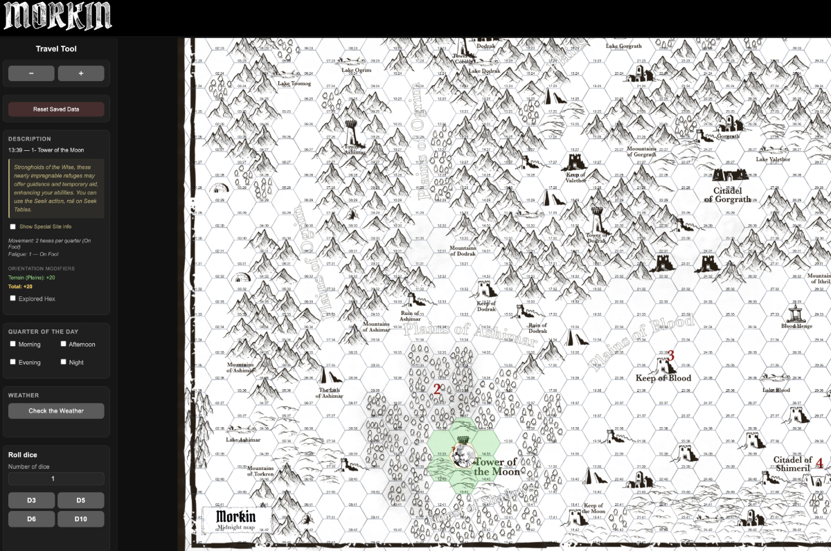 Screenshot 7 for Morkin: The Lords of Midnight Solo Adventure Game