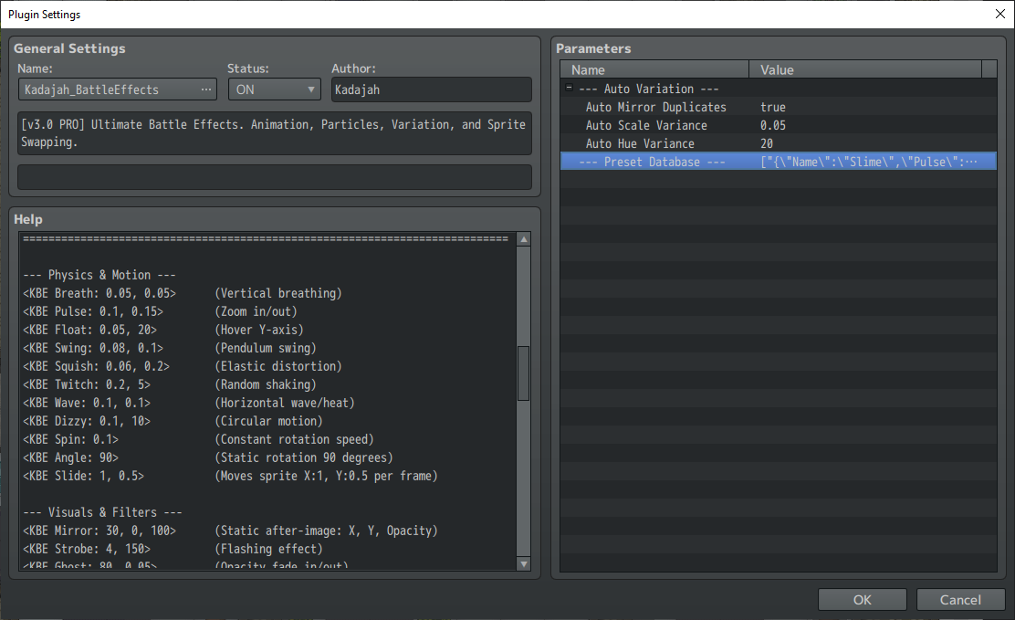 Kadajah's Battle Effects for RPG Maker MZ by Kadajah
