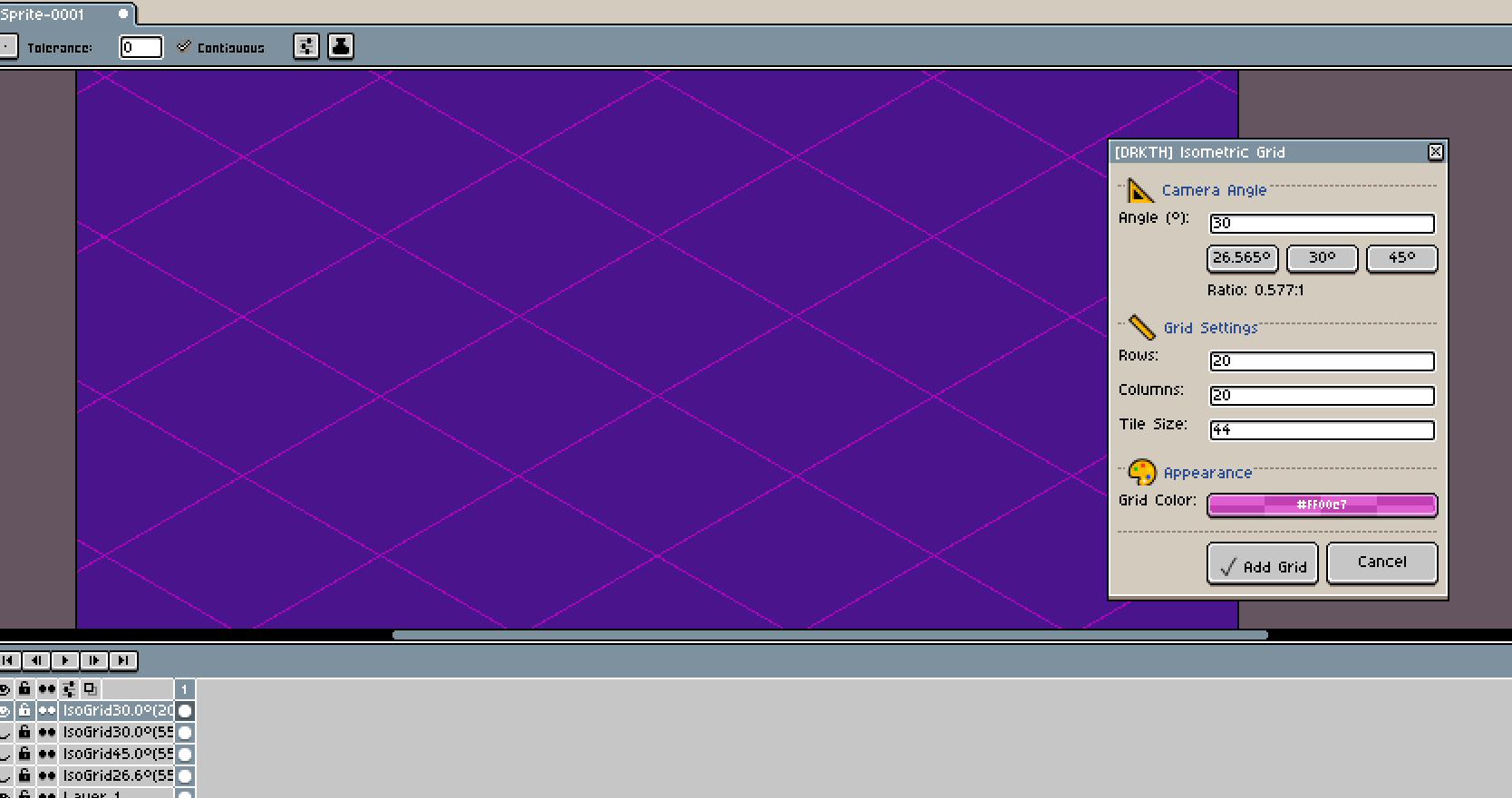 Screenshot 5 for Isometric Grid and Cube Generator for Aesprite