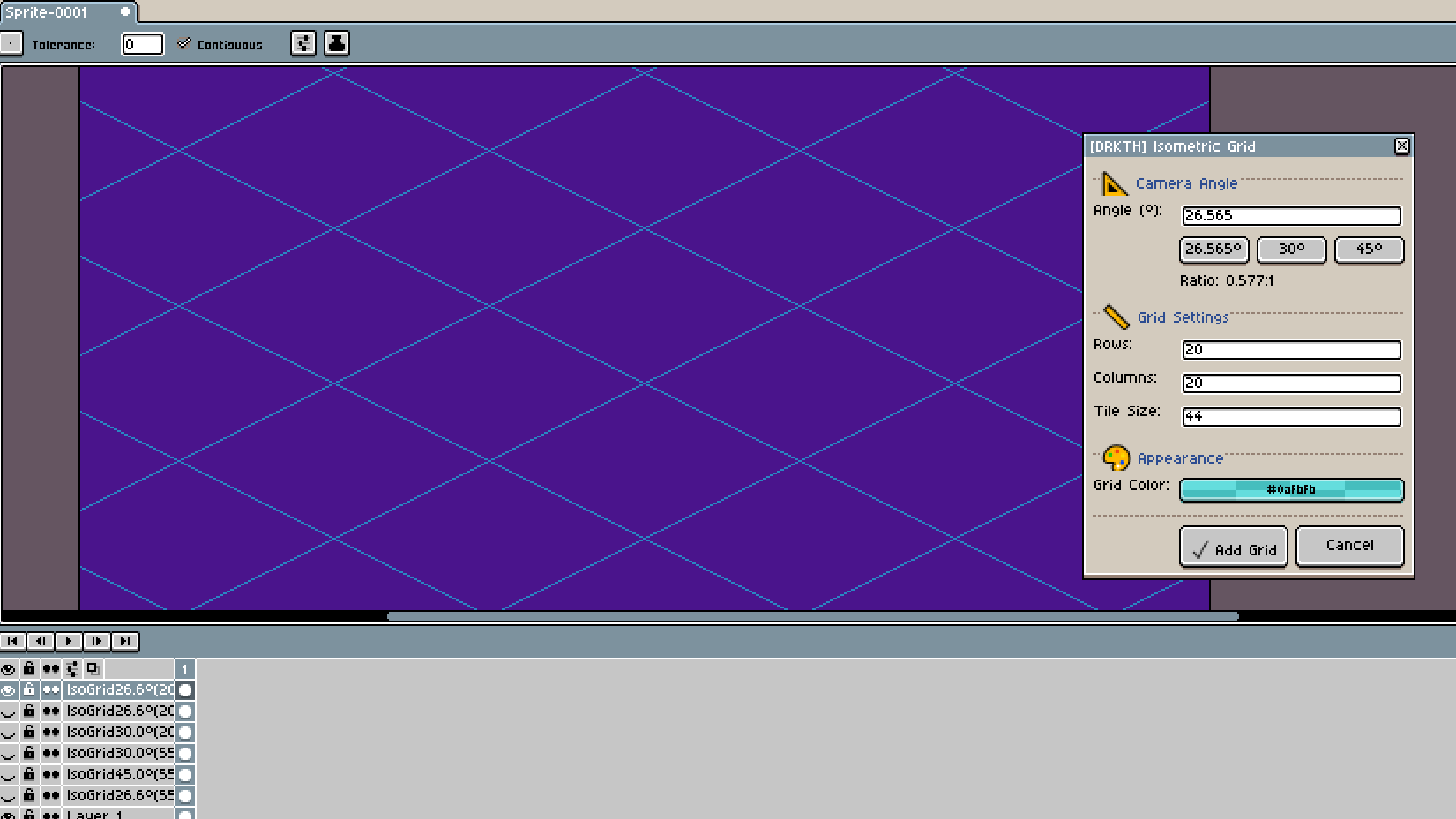 Screenshot 4 for Isometric Grid and Cube Generator for Aesprite