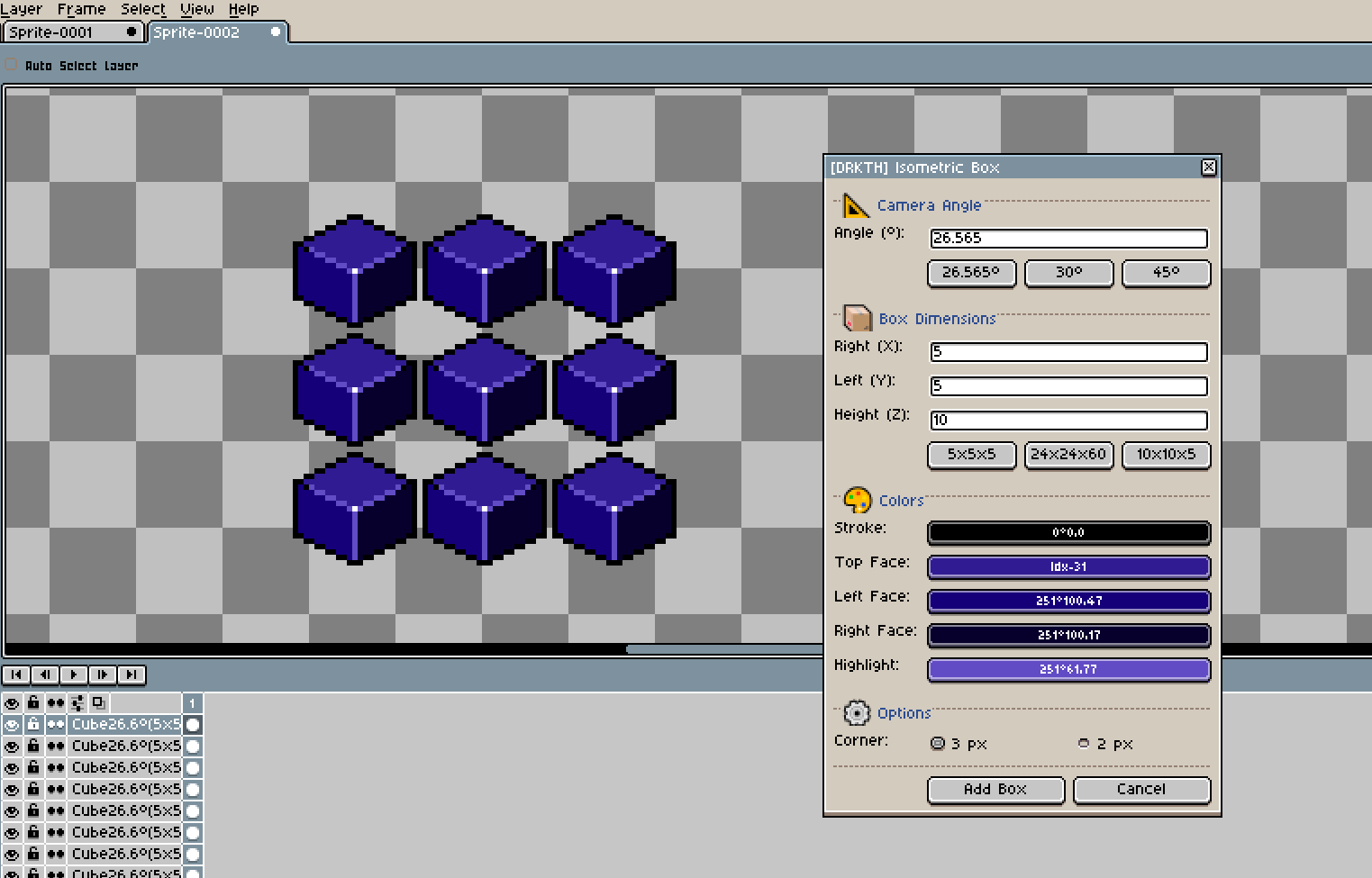 Screenshot 6 for Isometric Grid and Cube Generator for Aesprite
