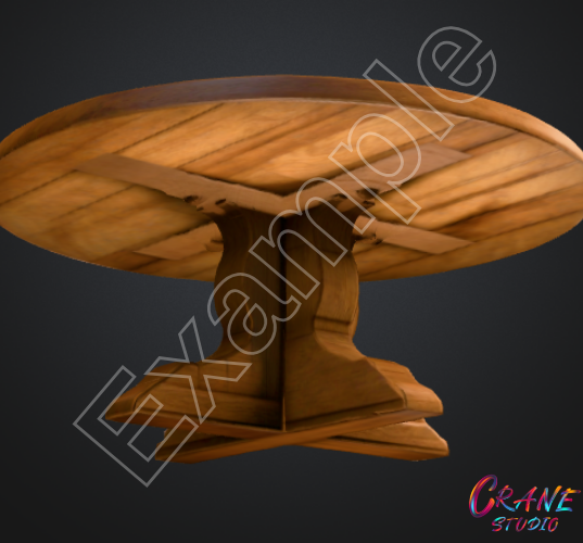 Minimalist Modern Round Table – AAA Quality, Render Ready by cranestudio