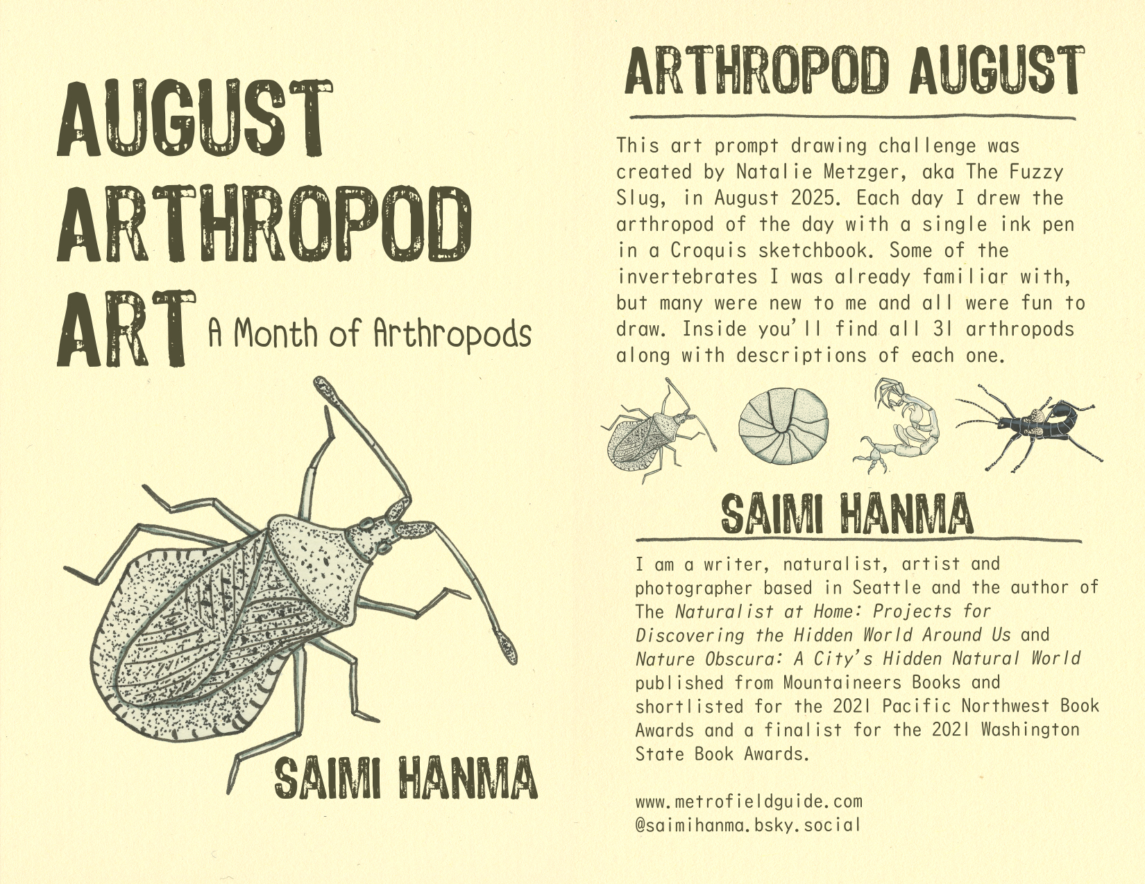 Screenshot 2 for Zine: August Arthropod Art: A Month of Arthropods