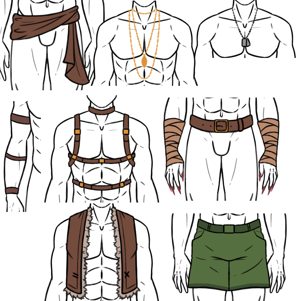 Visual Novel Character Creator pack (Male 1) by MaelleMarylloup