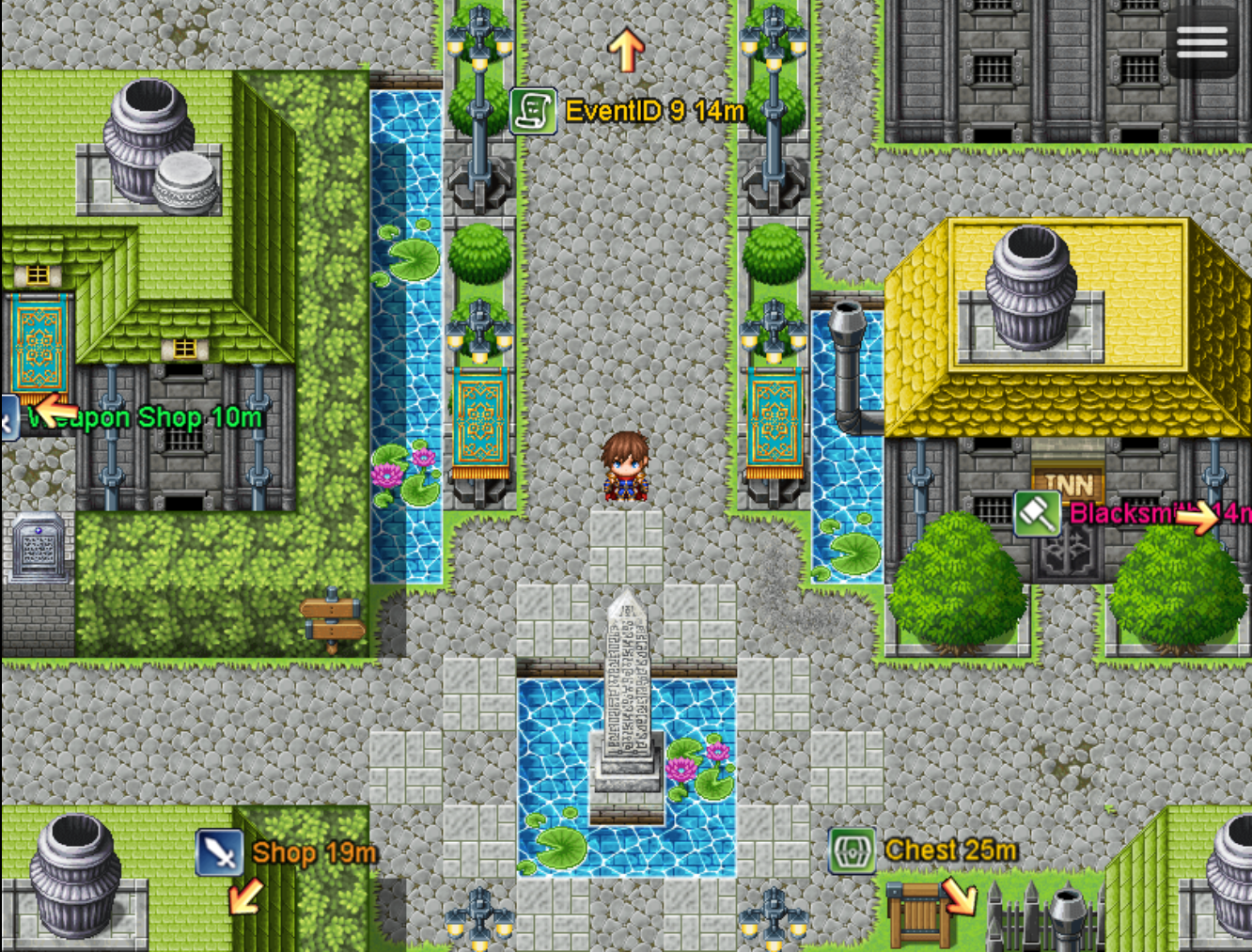 Screenshot 2 for RPG Maker MV/MZ - Offscreen Tracker
