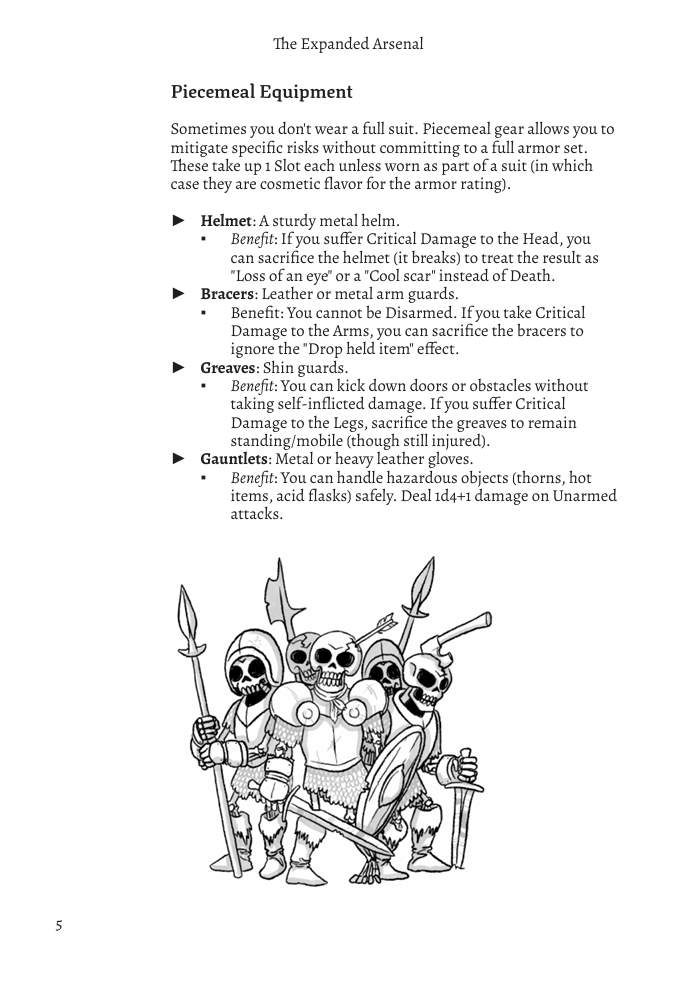 Screenshot 3 for STEEL & SURVIVAL - Block, Dodge, Parry Zine #01
