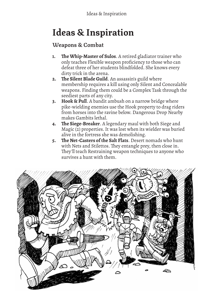 Screenshot 6 for STEEL & SURVIVAL - Block, Dodge, Parry Zine #01