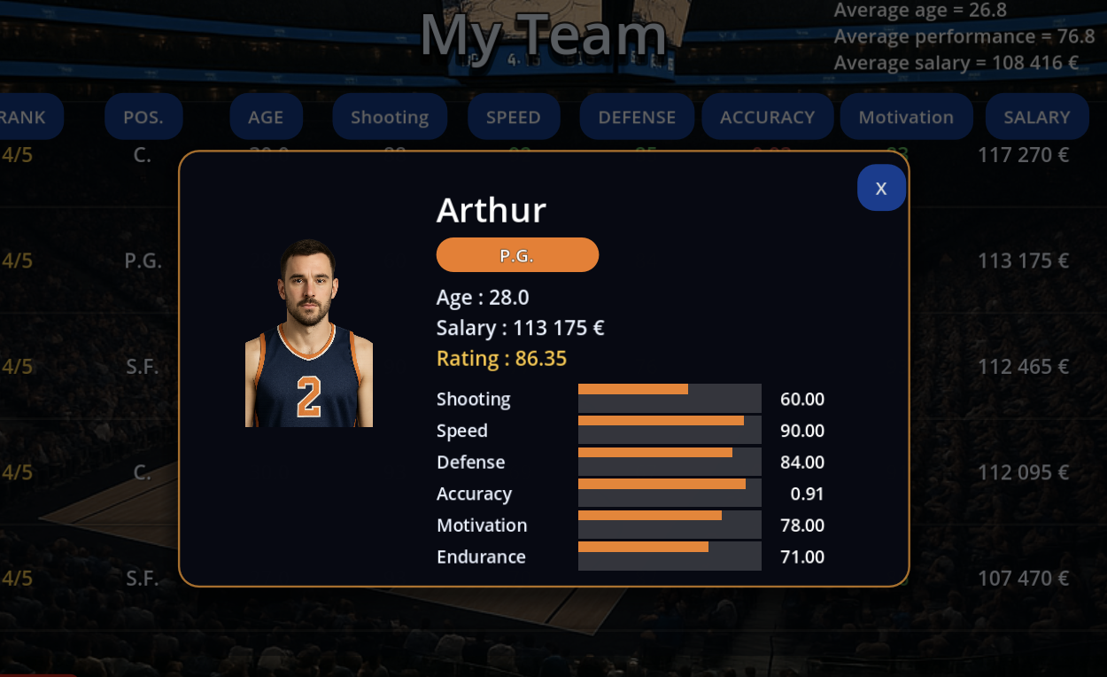 Screenshot 2 for Basket Manager – Decisions Win Games