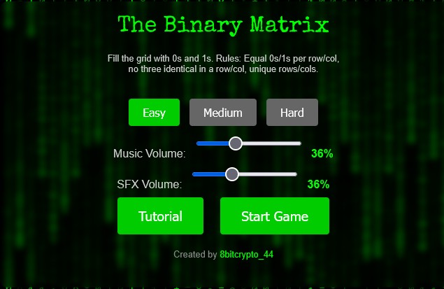 Screenshot 2 for Binary Matrix