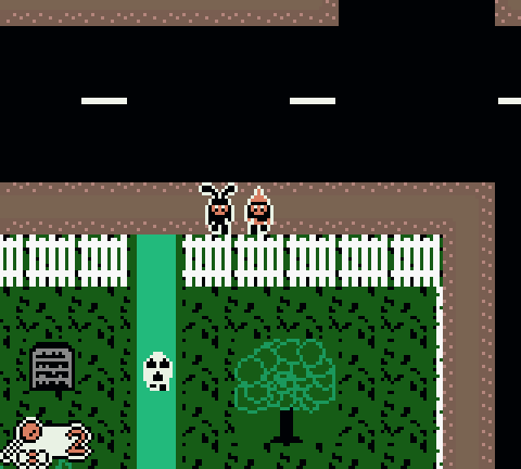 Screenshot 2 for Trick or Die! - A horror game for Game Boy