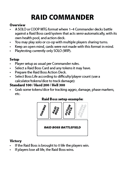 Magic: The Gathering Raid Commander by ianthedad Magic: The Gathering Raid Commander by ianthedad