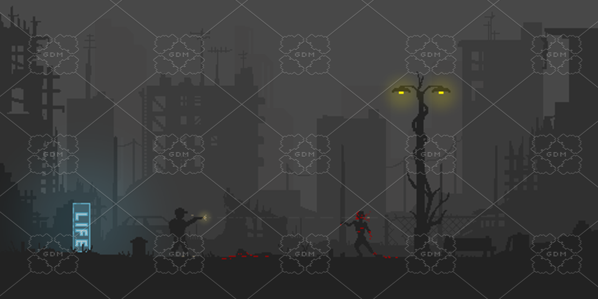 Apocalypse Pixel Pack – Black & White Edition by BSGameStudio