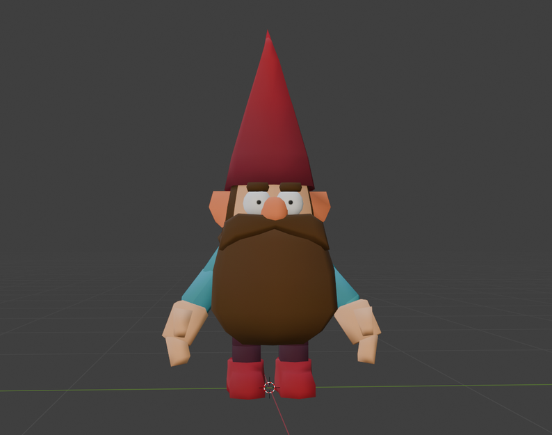 Pygobject Gnome Low poly Gnome by Trekkerac