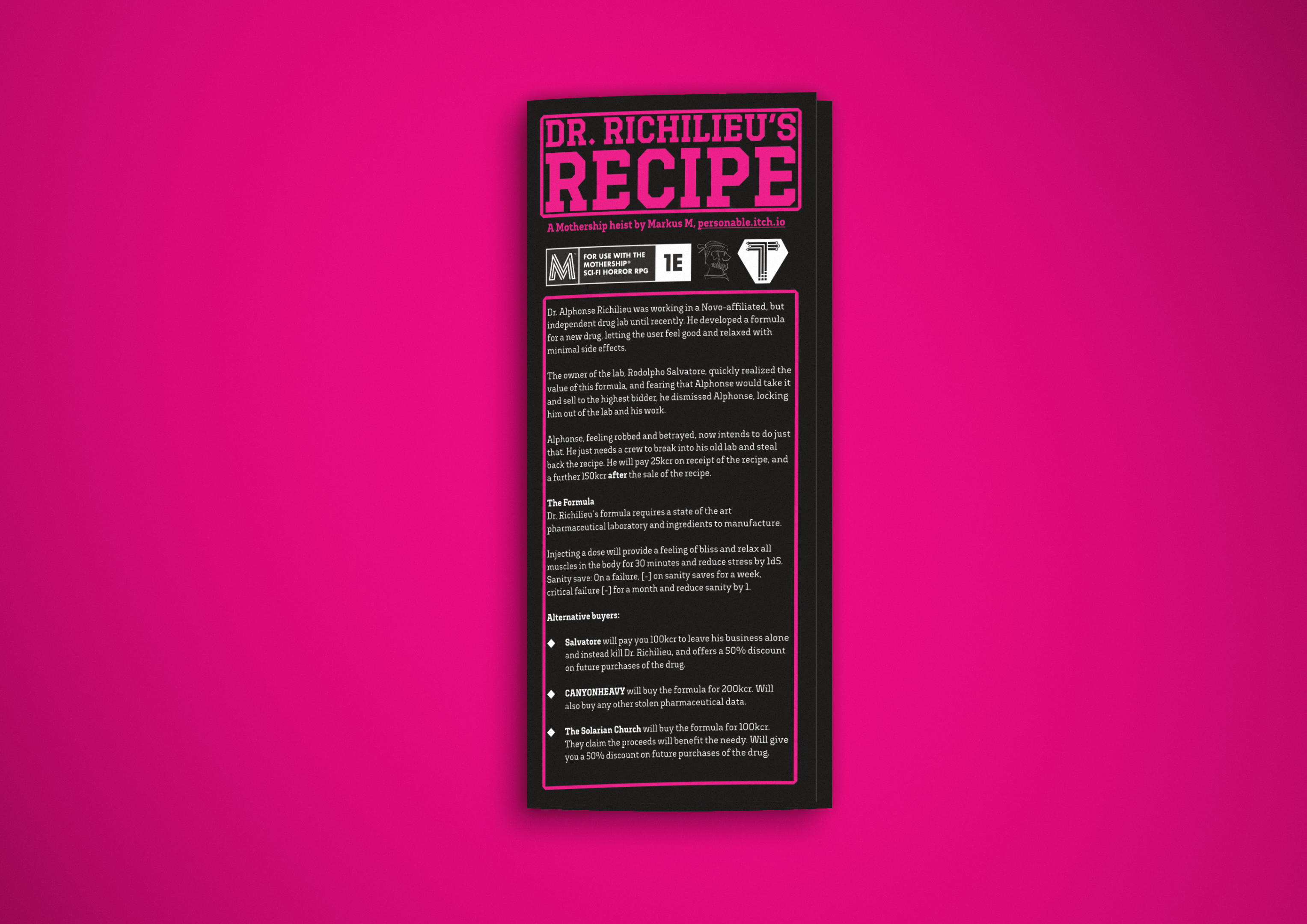 Screenshot 2 for Dr. Richilieu's Recipe