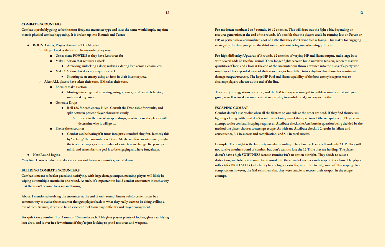 Screenshot 4 for Branded For Sacrifice TTRPG