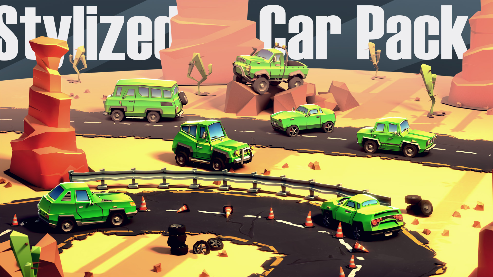 Environment pieces not included separately.